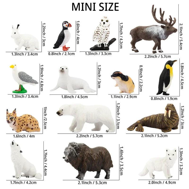  Penguin Figurines Set | PVC Mini Size | Toylandeu™ 