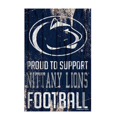 Penn State Nittany Lions 11x17 Wood Sign Proud To Support - ToylandEU