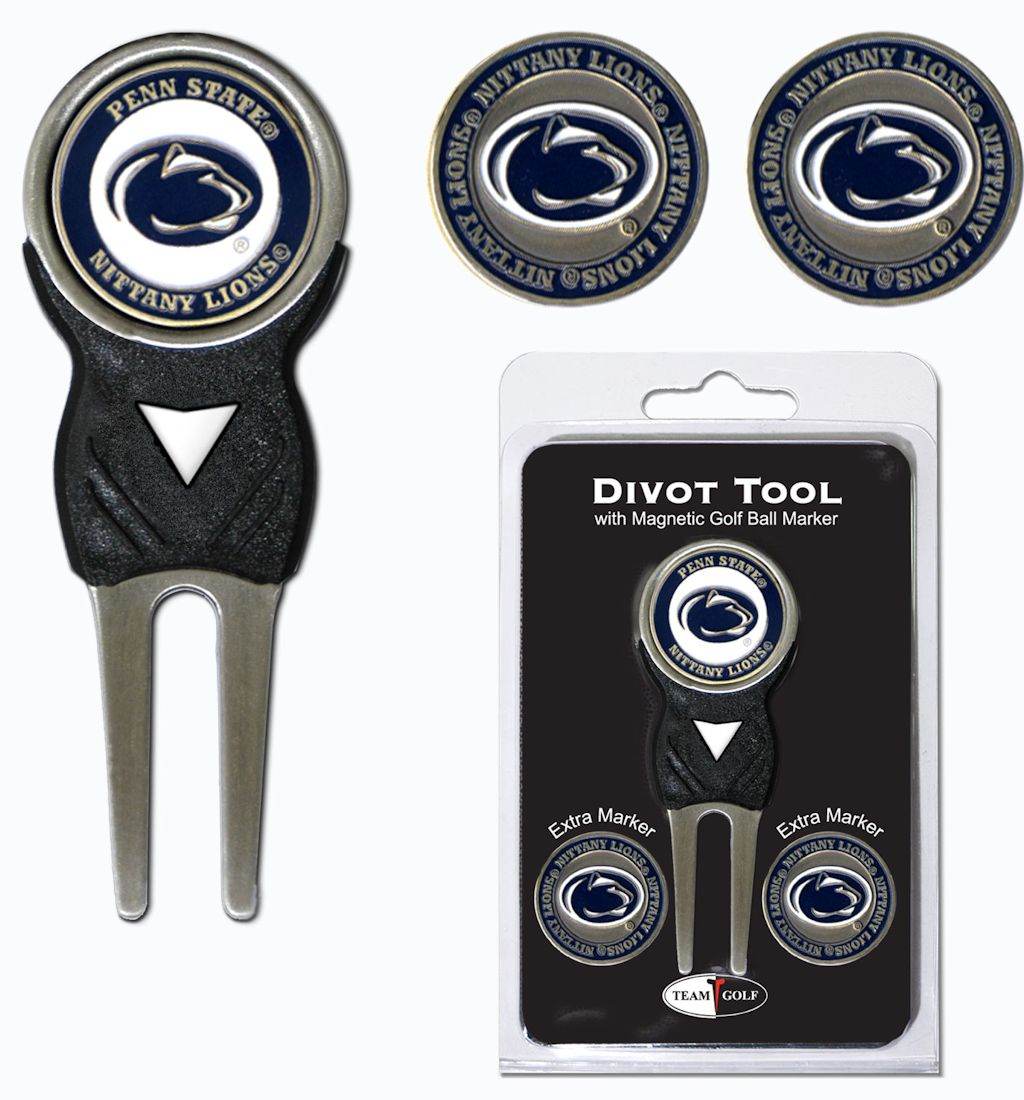 Penn State Nittany Lions Golf Divot Tool With 3 Markers - ToylandEU