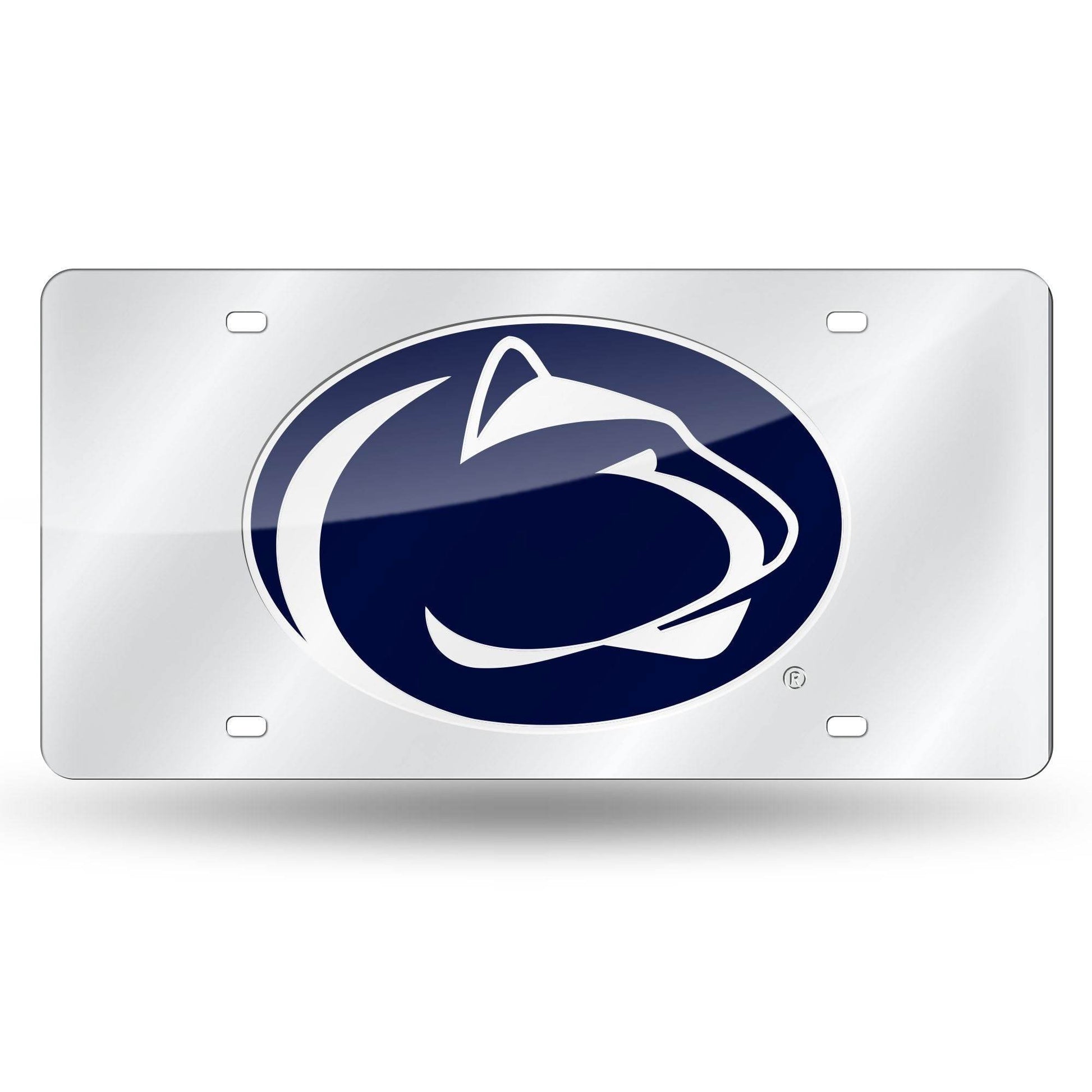 Penn State Nittany Lions Silver Laser Cut License Plate - ToylandEU