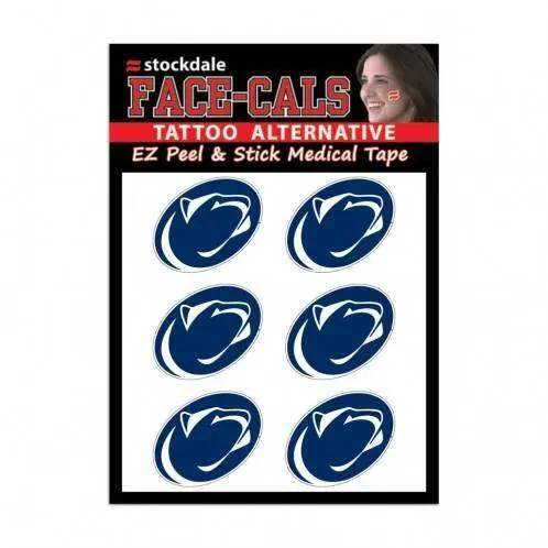  Penn State Nittany Lions Tattoo Face Decals Six Pack -  ToylandEU™
