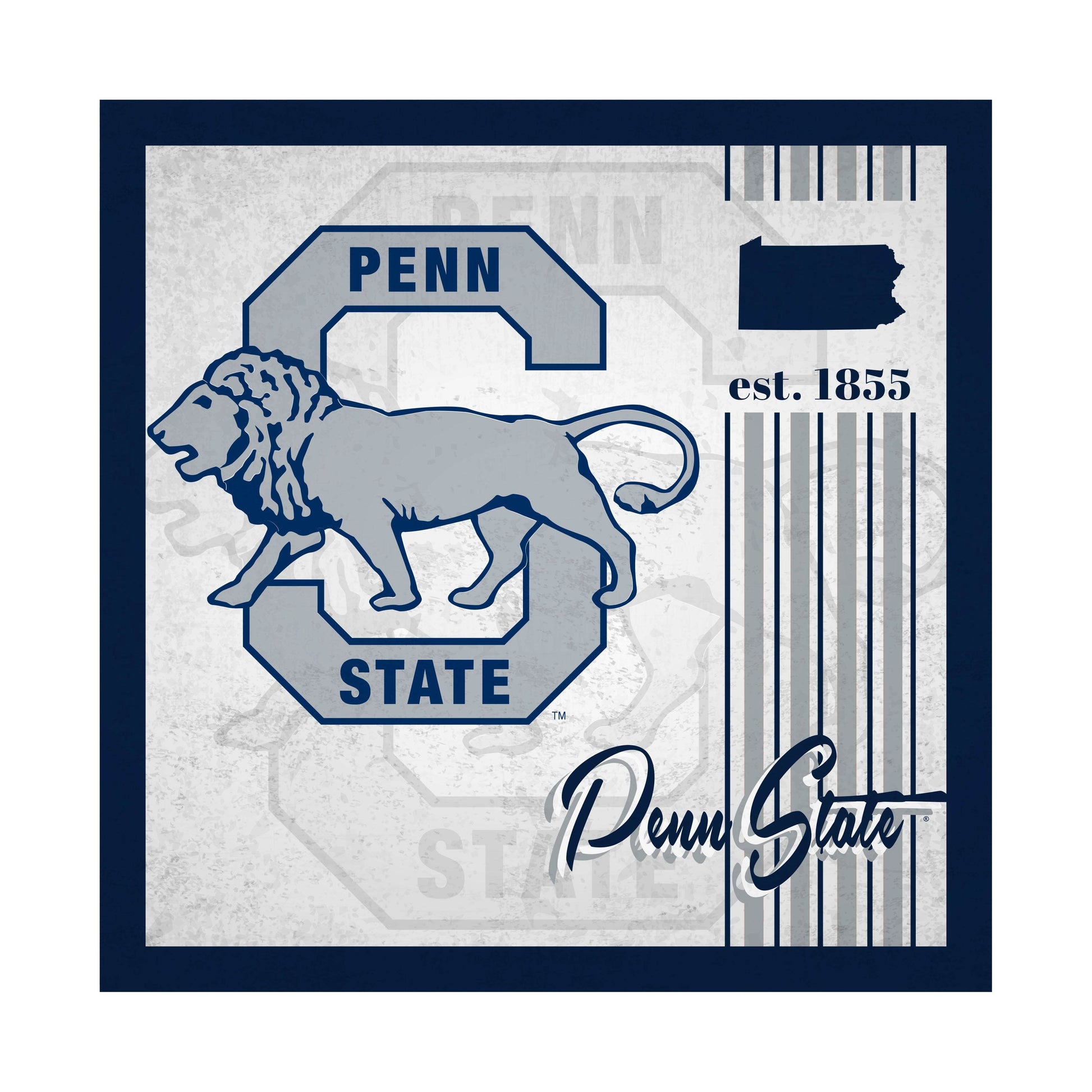 Penn State Nittany Lions Wood Sign 10x10 Album Design - ToylandEU