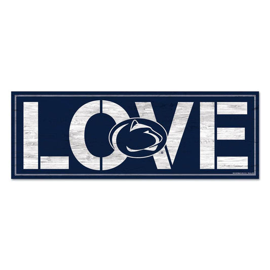 Penn State Nittany Lions Wood Sign 8x23 Love Decor Wall - ToylandEU