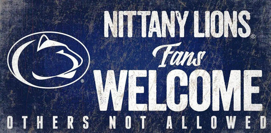  Penn State Nittany Lions Wood Sign Welcome 12x6 For Home -  ToylandEU™