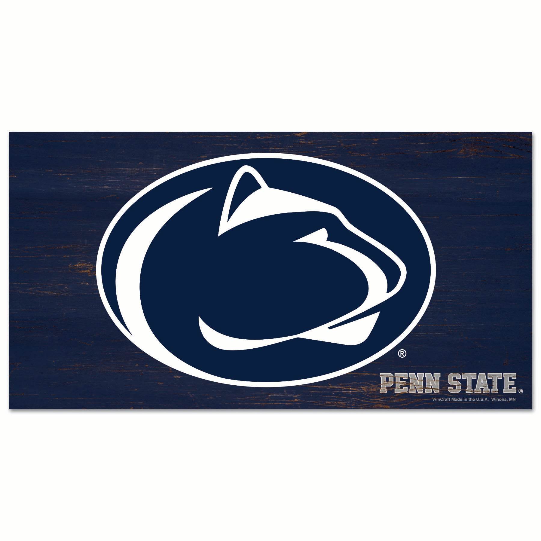 Penn State Nittany Lions Wooden Sign 9x17 Inches Wall Decor - ToylandEU