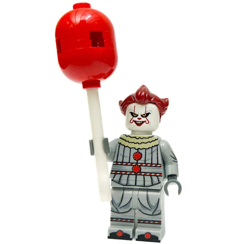 Lego Figure Pennywise Custom Figure With Hair Accessory By B3 Customs Custom Print On Authentic Lego Parts For Display - ToylandEU