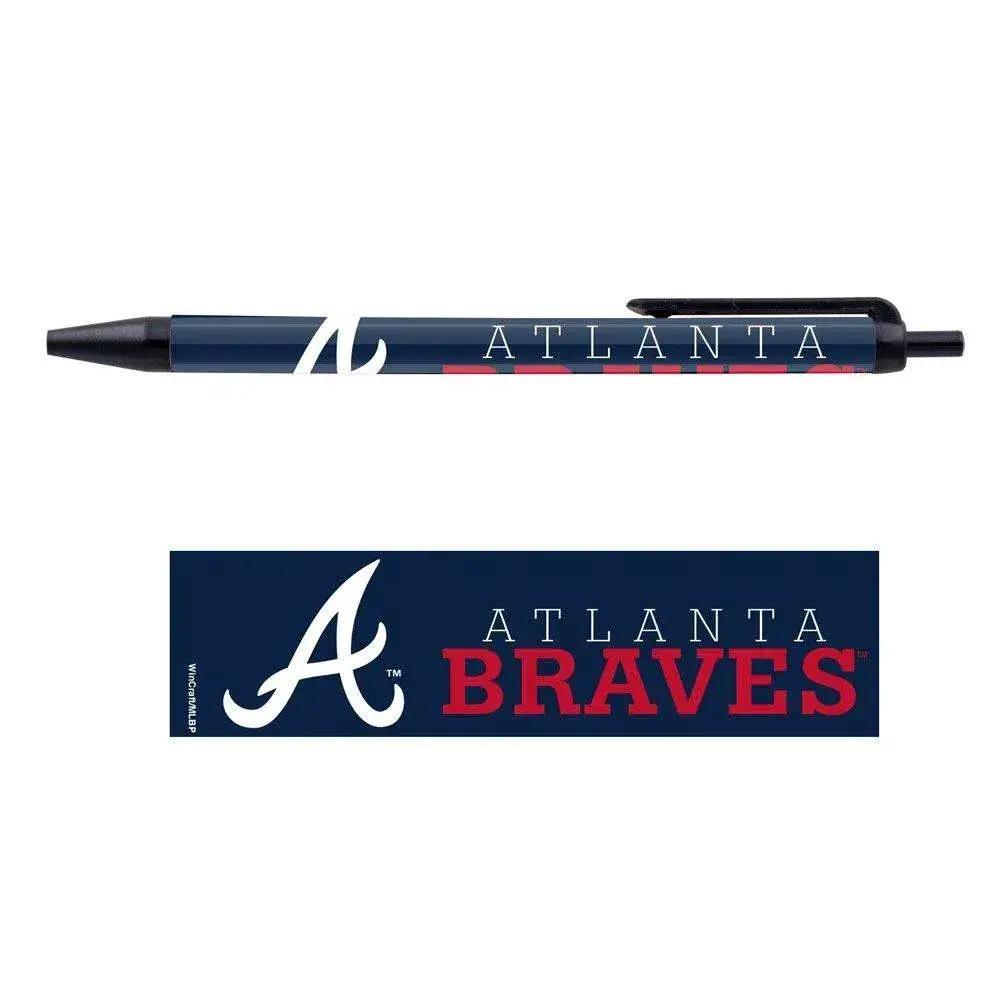  Atlanta Braves Pens Set Five Pack Wincraft Black Ink Office -  ToylandEU™