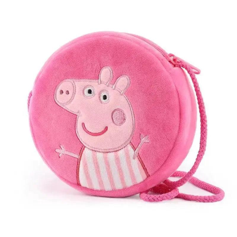  Peppa Pig Kawaii Plush Backpack with George Coin Purse - Cute Cartoon  -  ToylandEU™