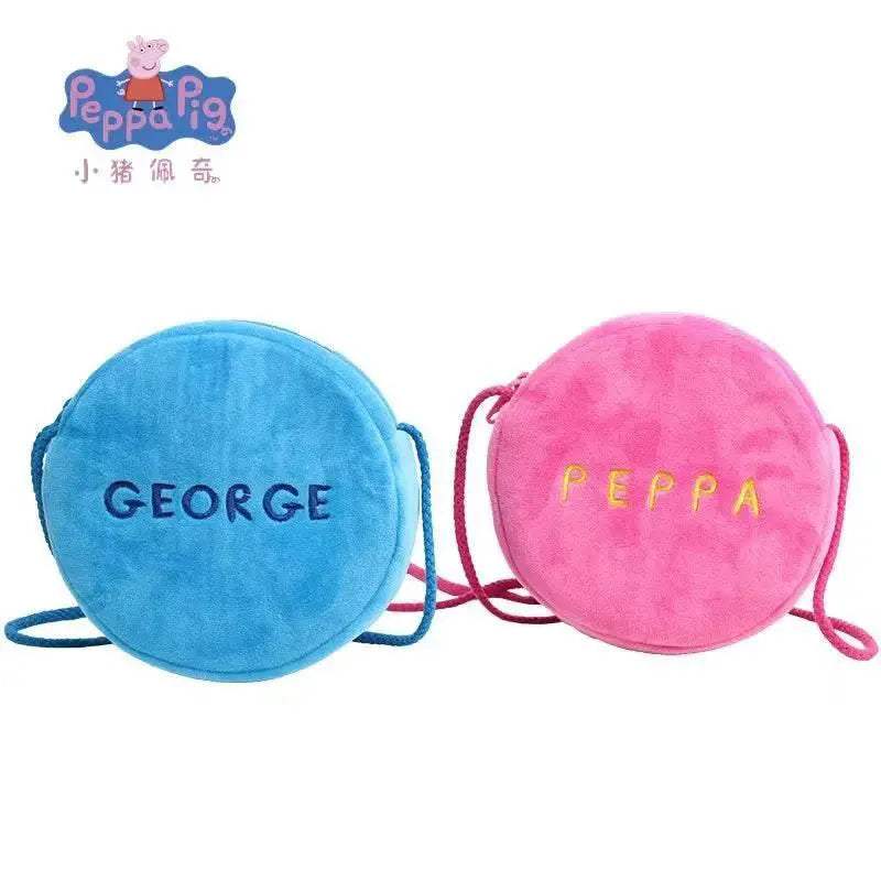  Peppa Pig Kawaii Plush Backpack with George Coin Purse - Cute Cartoon  -  ToylandEU™