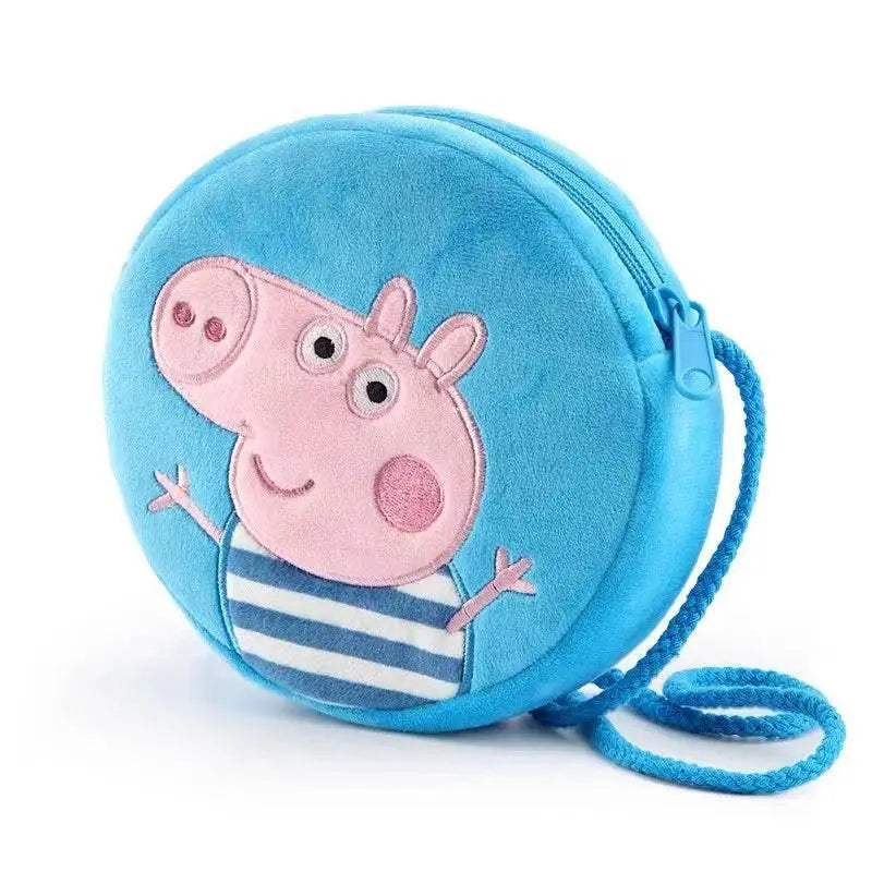  Peppa Pig Kawaii Plush Backpack with George Coin Purse - Cute Cartoon  -  ToylandEU™