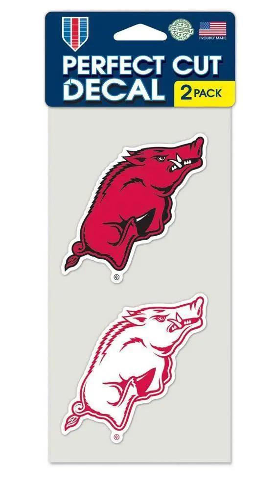  Arkansas Razorbacks 4x4 Decal Set Of 2 Perfect Cut Decals -  ToylandEU™