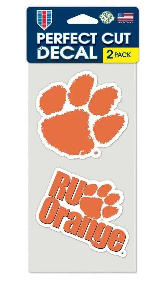  Clemson Tigers Decal 4x4 Perfect Cut Set of 2 -  ToylandEU™