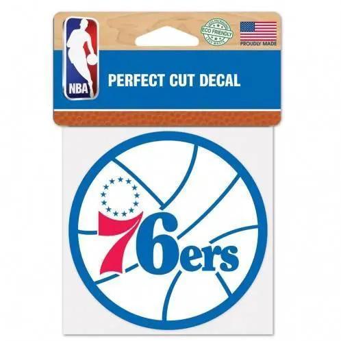  Philadelphia 76ers Vinyl Decal 4x4 Perfect Cut Color -  ToylandEU™