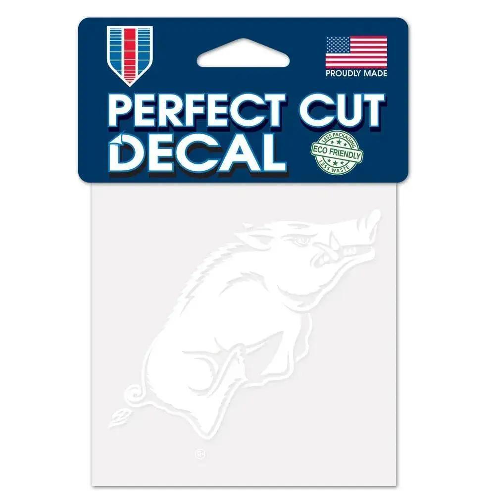  Arkansas Razorbacks Decal 4x4 Perfect Cut White Vinyl -  ToylandEU™