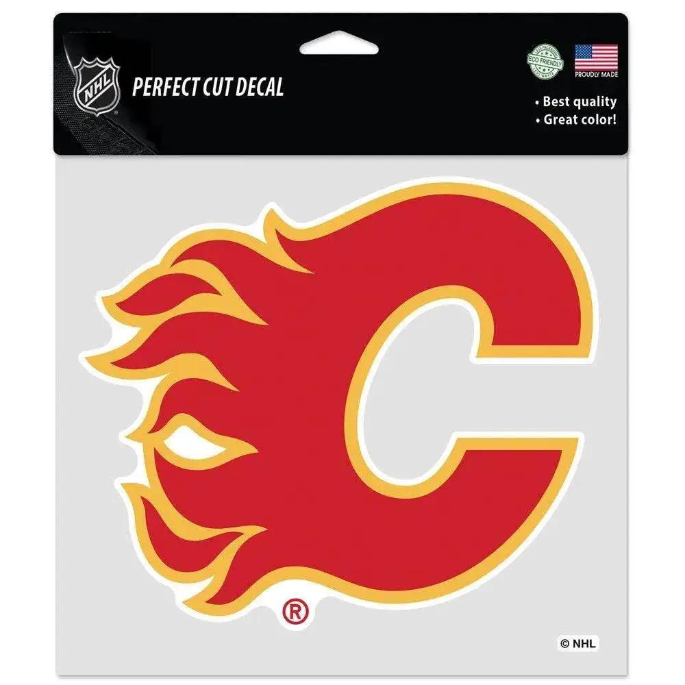  Calgary Flames 8x8 Perfect Cut Color Decal For Walls -  ToylandEU™