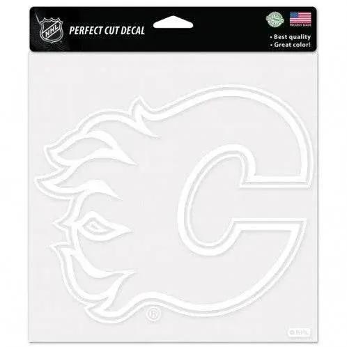  Calgary Flames White 8x8 Decal Perfect Cut Wall Sticker -  ToylandEU™