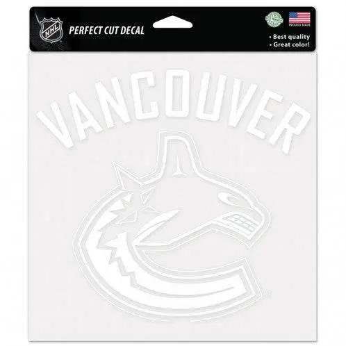  Vancouver Canucks 8x8 White Perfect Cut Decal Sticker -  ToylandEU™