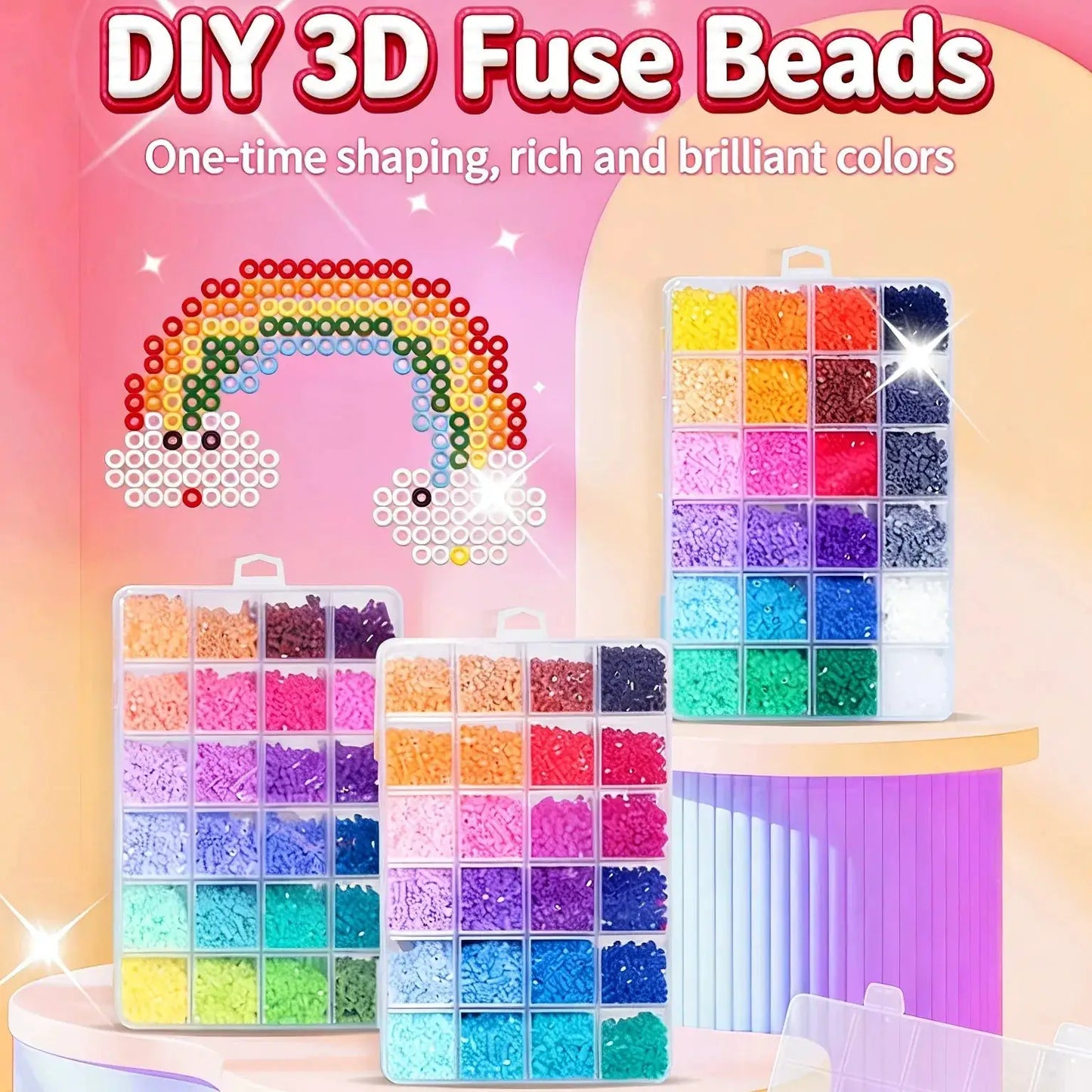 Perler Beads 24 And 48 Colors Kit For Creative DIY - ToylandEU