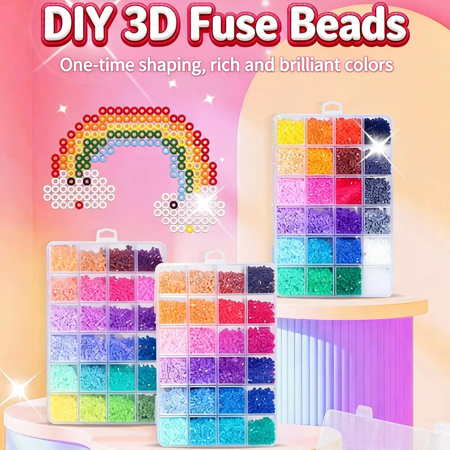 Perler Beads 24 And 48 Colors Kit For Creative DIY - ToylandEU