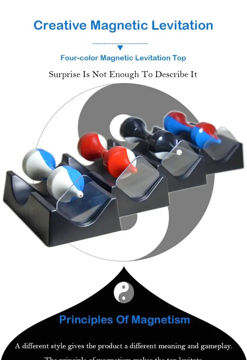 Perpetual Motion Magnetic Levitating Rotating Craft Toy Home Decor No Battery Needed - ToylandEU