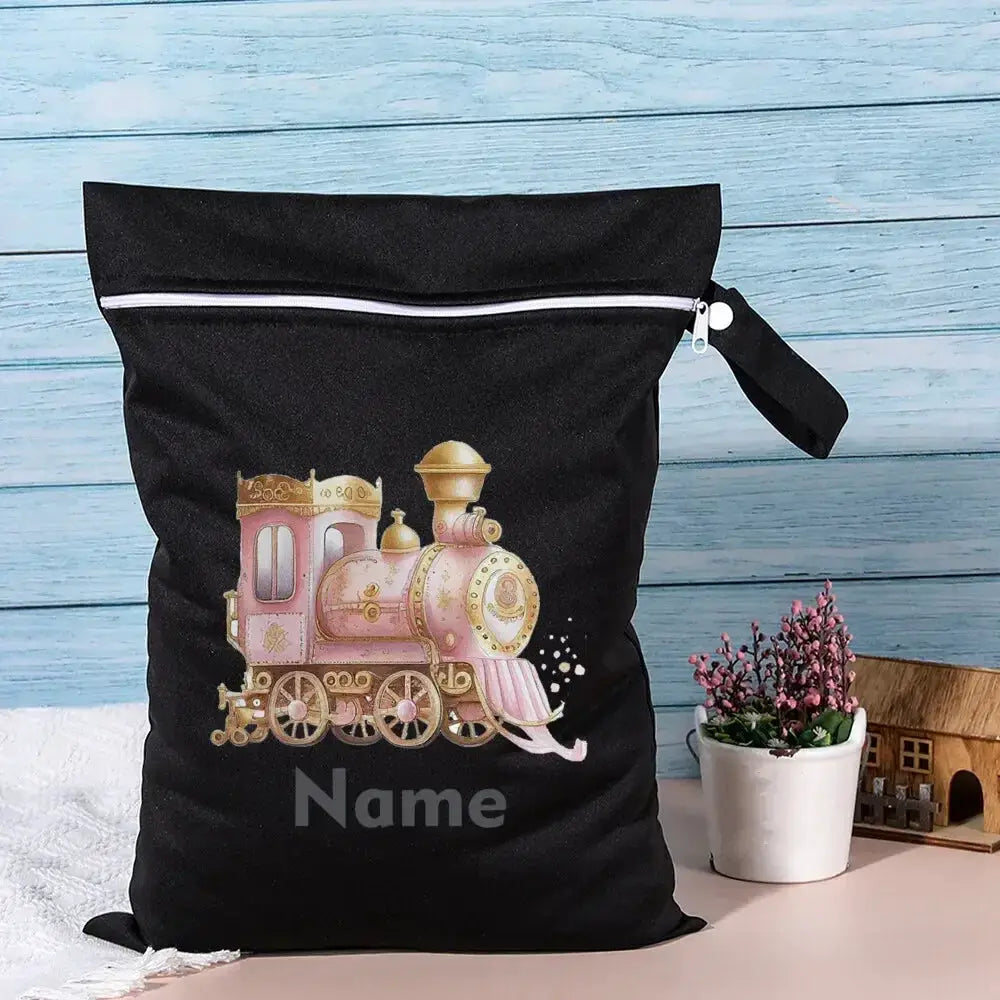 Personalised Diaper Bag Dinosaur With Name Waterproof Wet Dry Bags - ToylandEU
