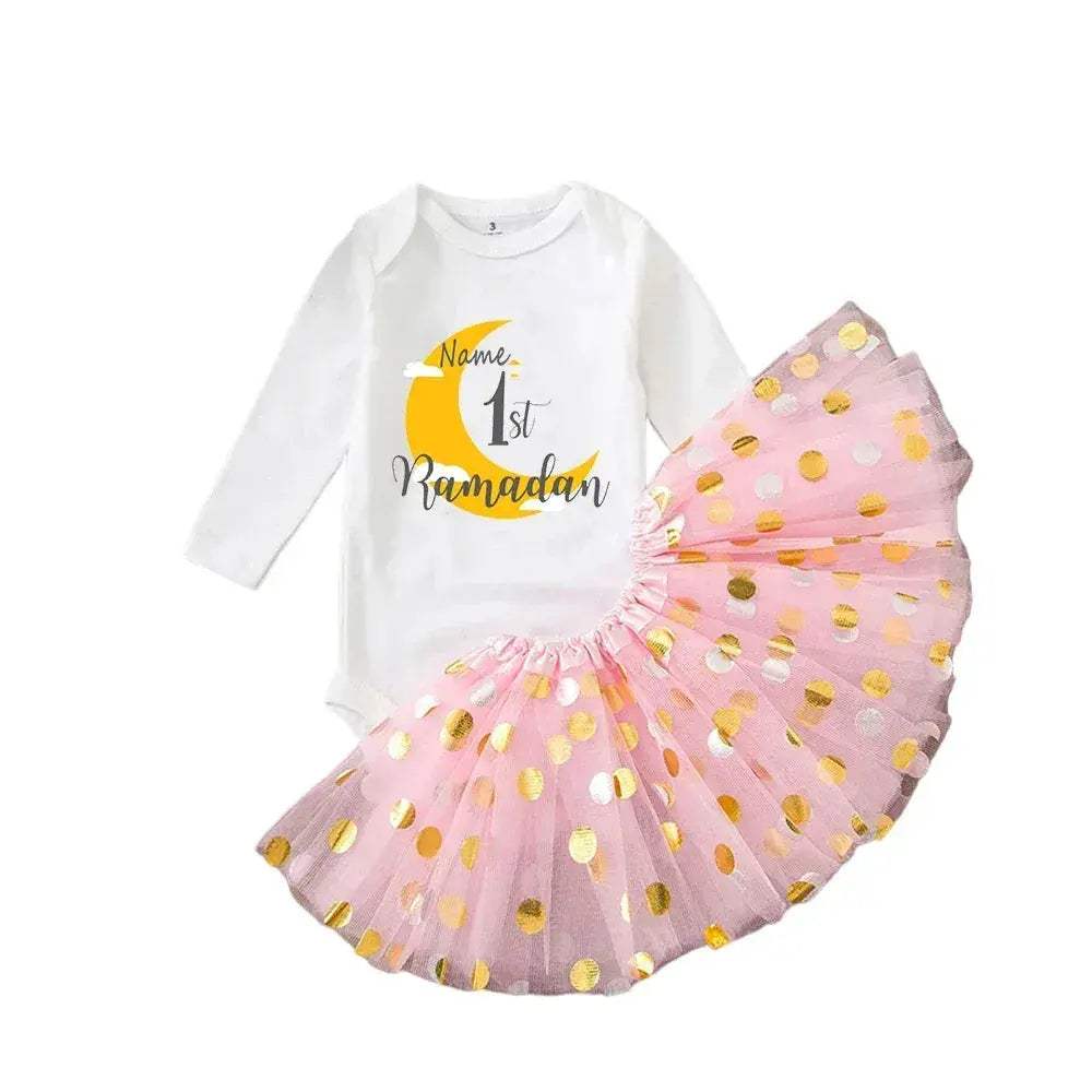  Personalised First Eid Tutu Dress 2 Piece Toyland EU -  ToylandEU™