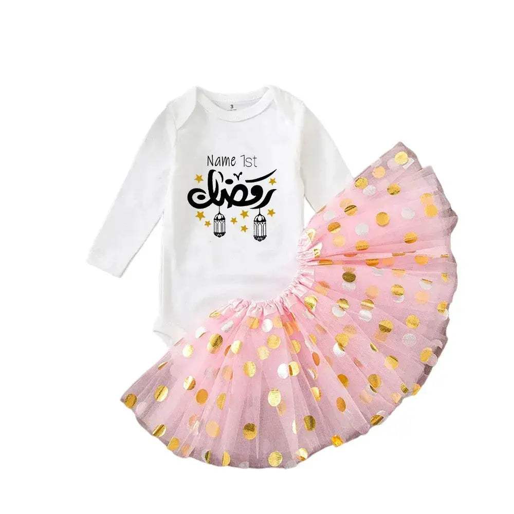  Personalised First Eid Tutu Dress 2 Piece Toyland EU -  ToylandEU™
