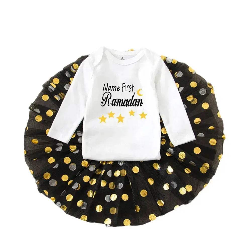  Personalised First Eid Tutu Dress 2 Piece Toyland EU -  ToylandEU™