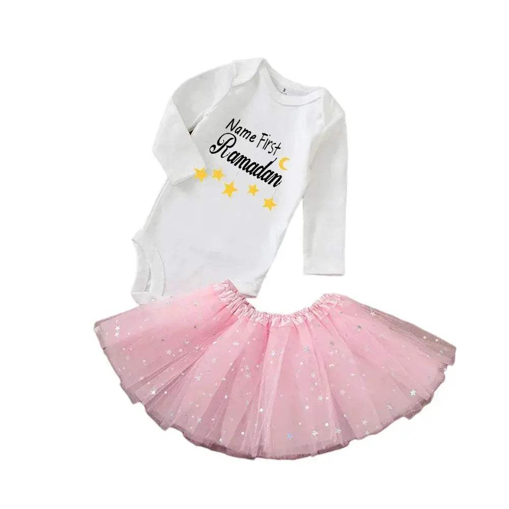  Personalised First Eid Tutu Dress 2 Piece Toyland EU -  ToylandEU™