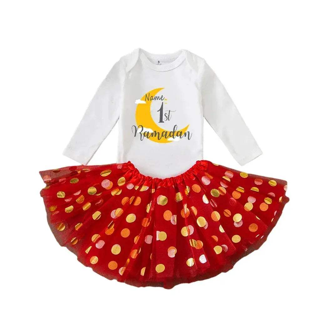  Personalised First Eid Tutu Dress 2 Piece Toyland EU -  ToylandEU™