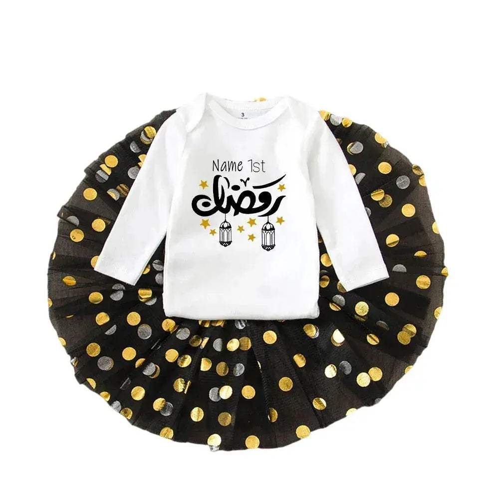  Personalised First Eid Tutu Dress 2 Piece Toyland EU -  ToylandEU™