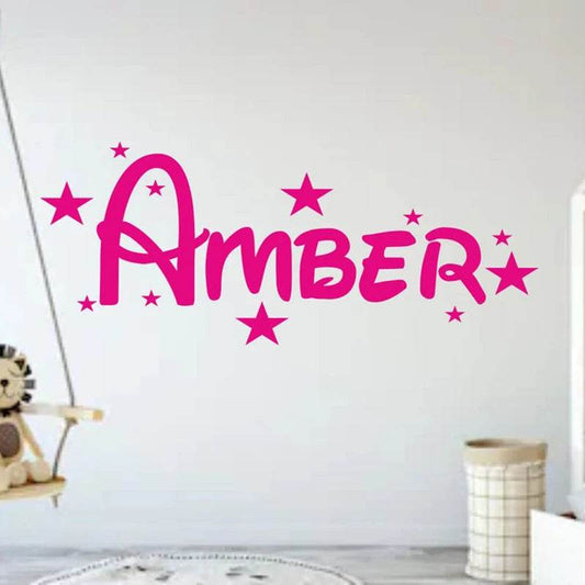 Personalised Wall Sticker Custom Name Stars For Nursery - ToylandEU
