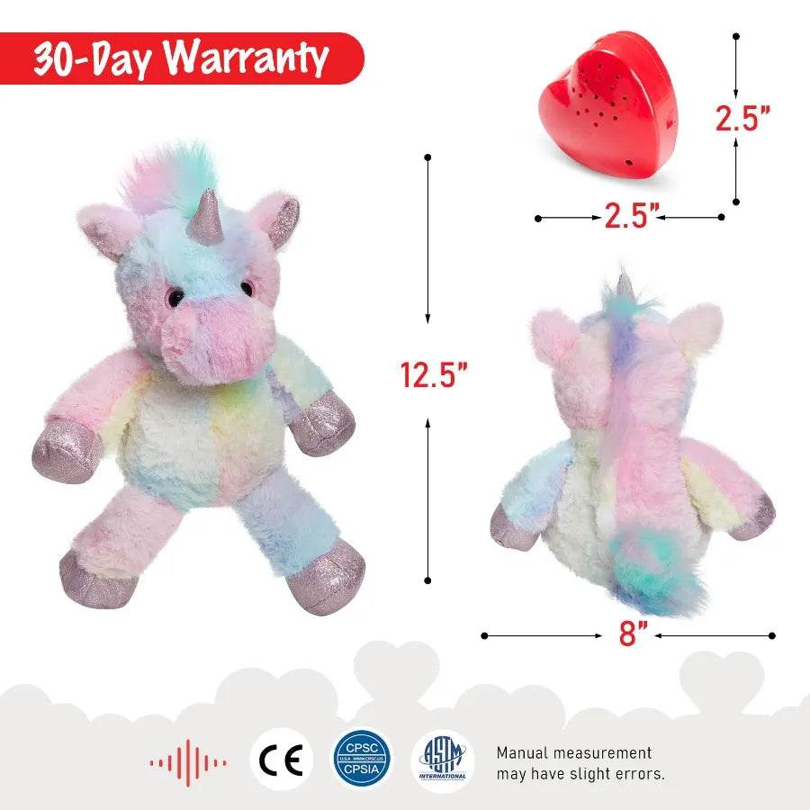 Personalized 32cm Recordable Plush Animals - Bear, Cow, Giraffe, Tiger - ToylandEU