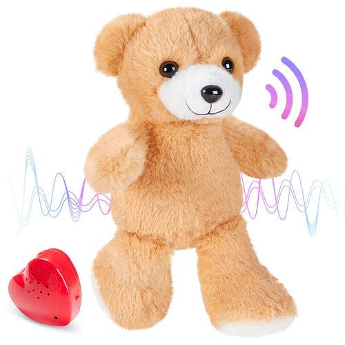 Personalized 32cm Recordable Plush Animals - Bear, Cow, Giraffe, Tiger - ToylandEU