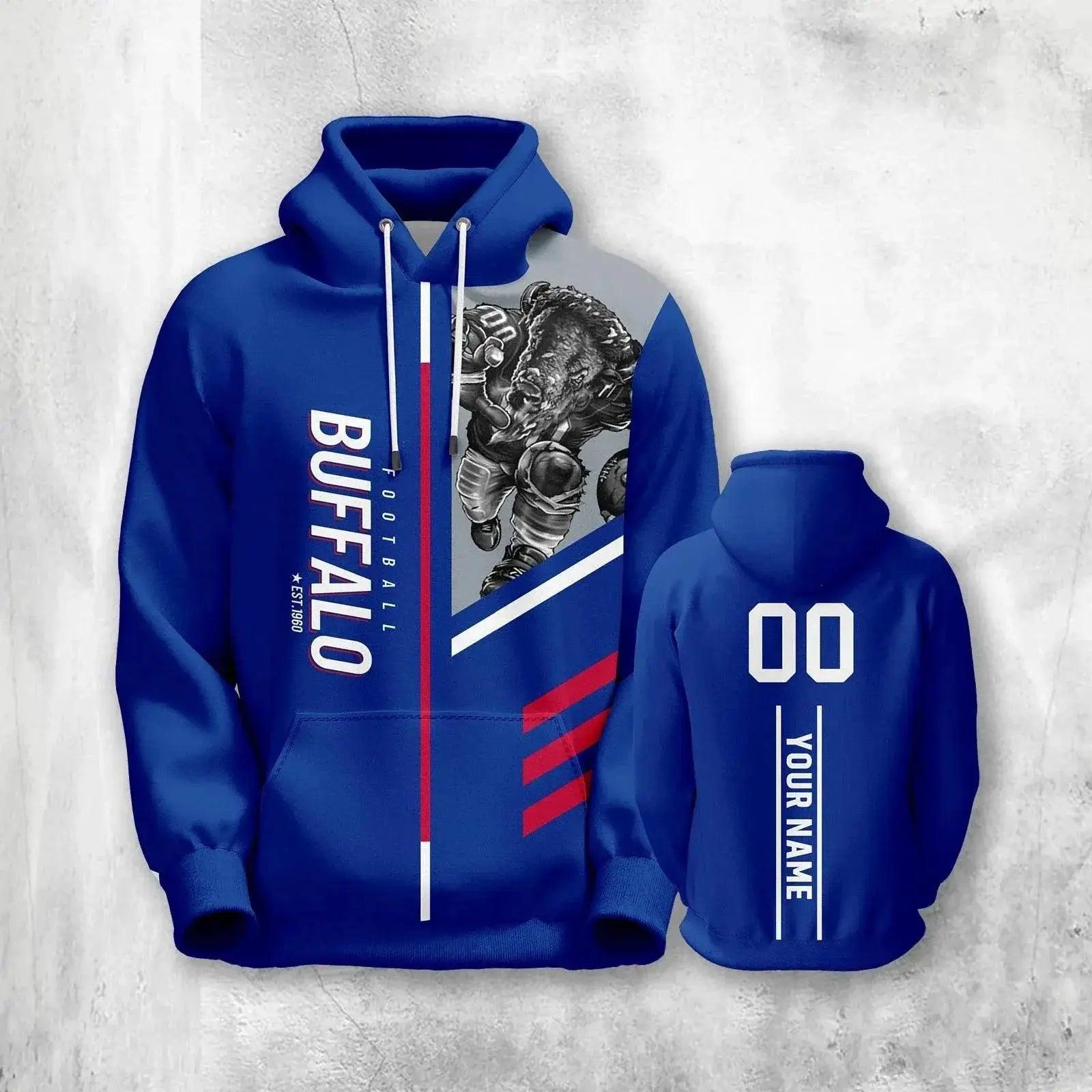  Personalized 3D Printed American Football Hoodies with Custom Name and Number - Stylish Sweatshirts for Men, Women, and Youth, Perfect Fan Gift -  ToylandEU™