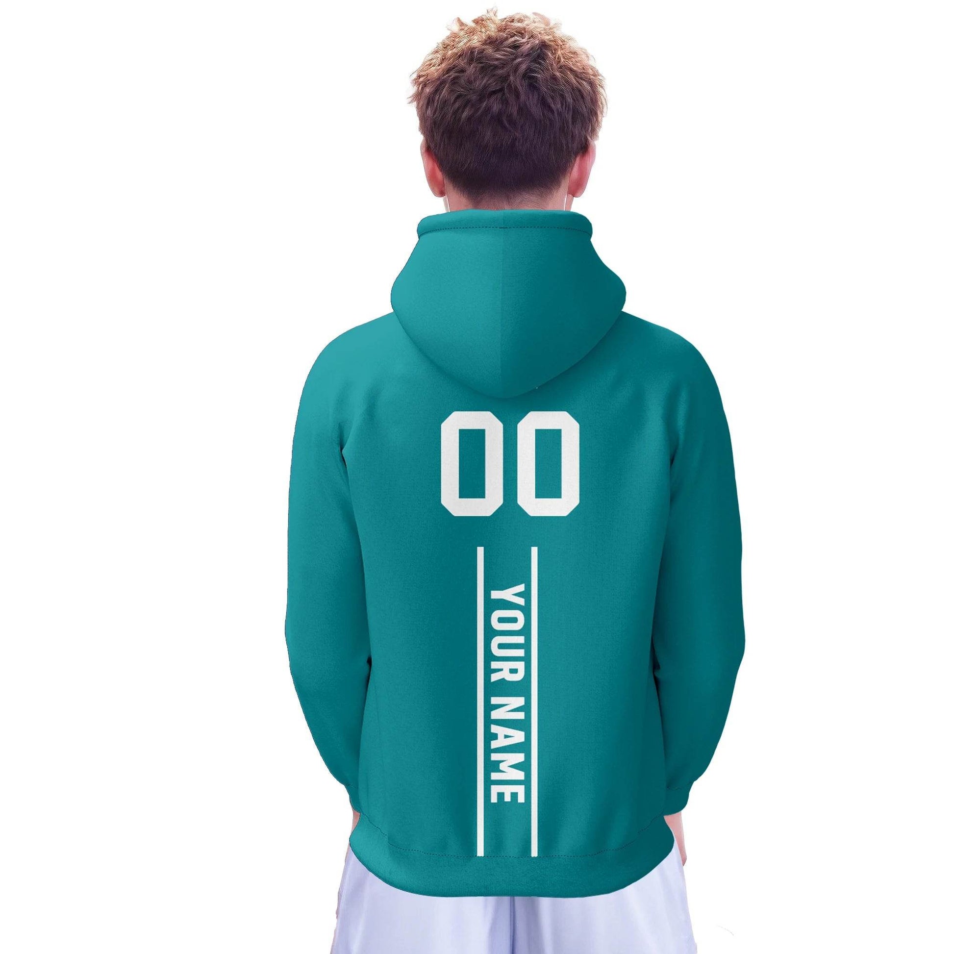 Personalized 3D Printed Miami Football Hoodie for Men & Youth - Custom Name, Number, City & Mascot Pullover Gift - ToylandEU