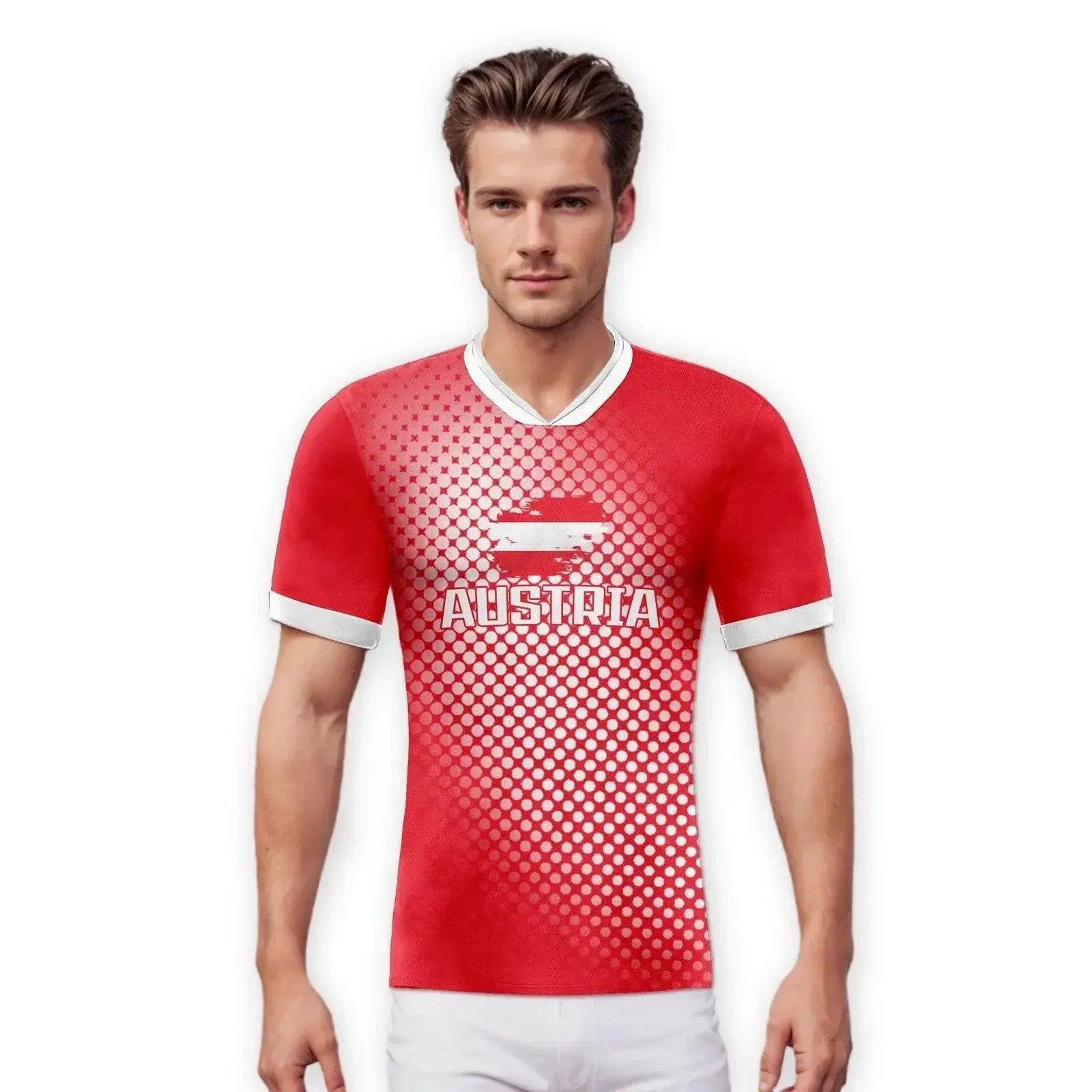  Personalized Austria Soccer Jersey with Custom Name and Number - Men's Training Kit for Fans and Youth -  ToylandEU™