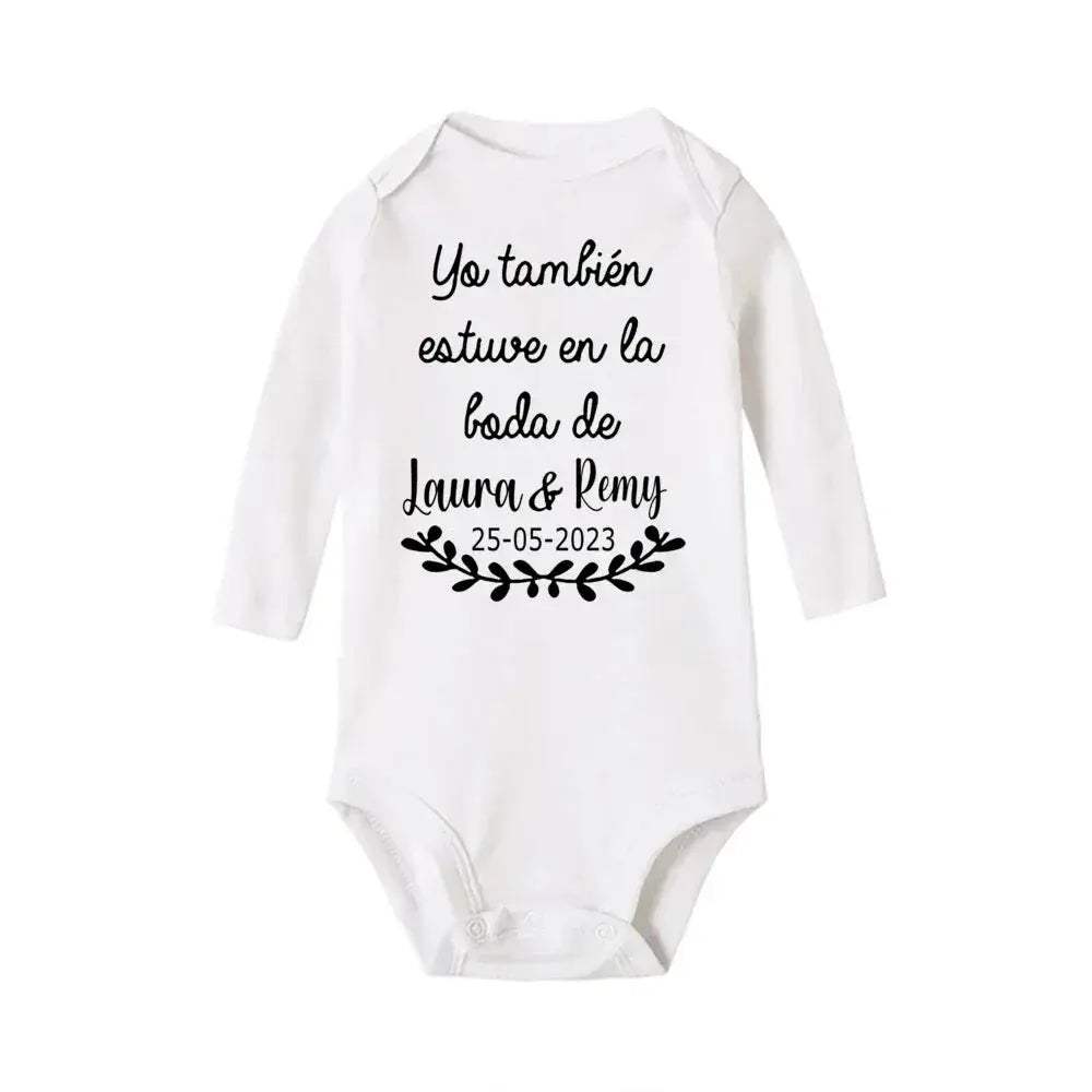 Personalized Baby Bodysuit With Custom Name For Weddings - ToylandEU