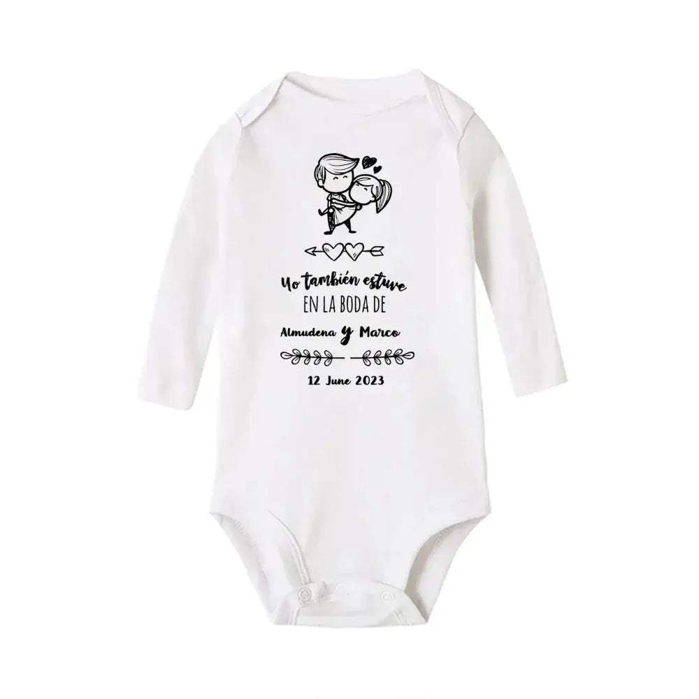 Personalized Baby Bodysuit With Custom Name For Weddings - ToylandEU