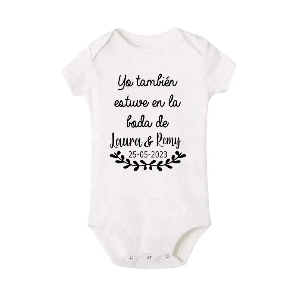 Personalized Baby Bodysuit With Custom Name For Weddings - ToylandEU