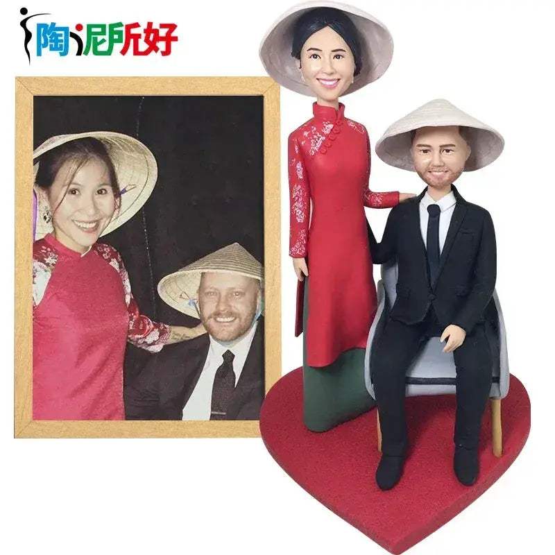 Personalized Bobblehead From Your Photo Wedding Gift For Wife - ToylandEU