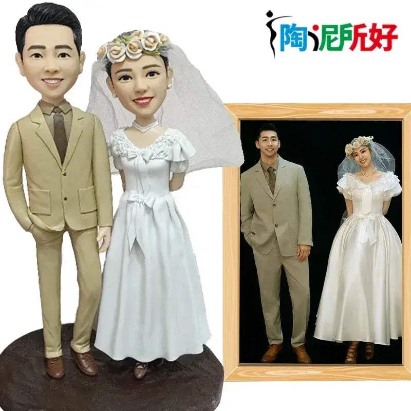 Personalized Bobblehead From Your Photo Wedding Gift For Wife - ToylandEU