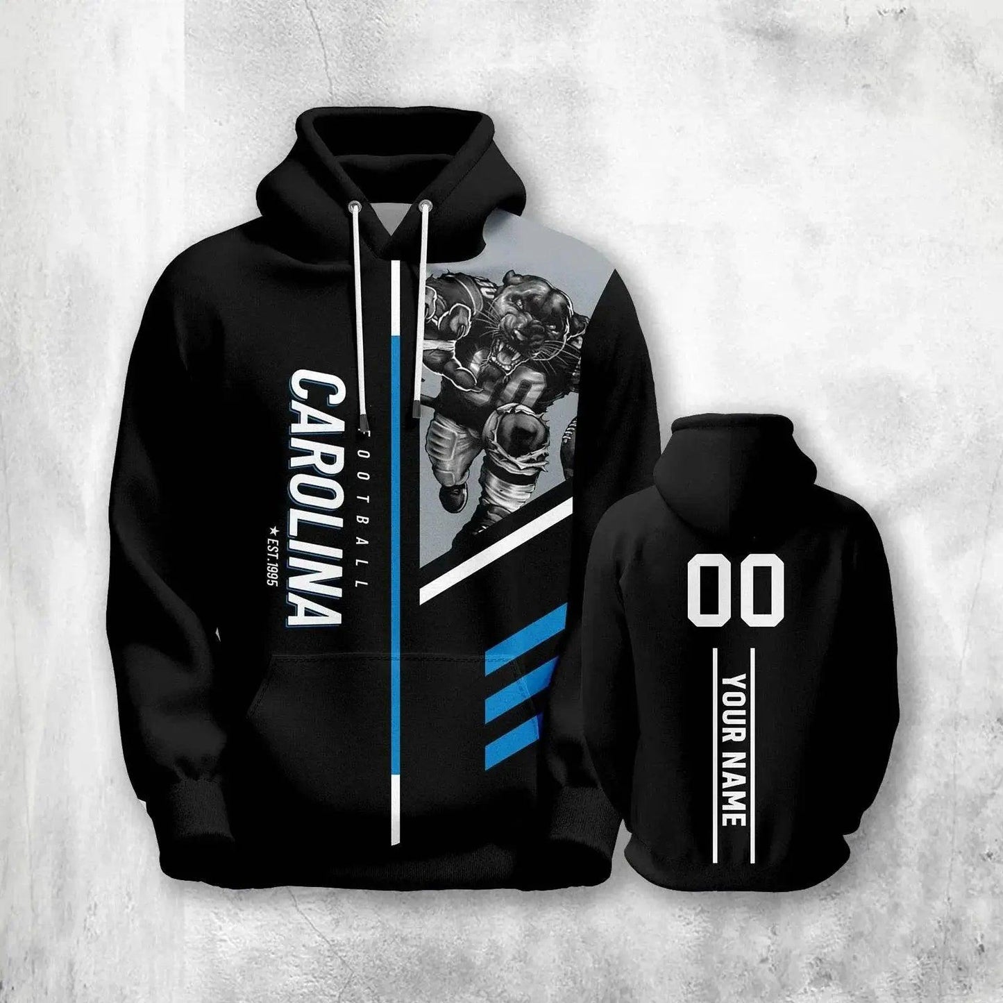  Personalized Carolina City Mascot Hoodie - Custom American Football Sweatshirt for Men, Women, and Youth Fans -  ToylandEU™