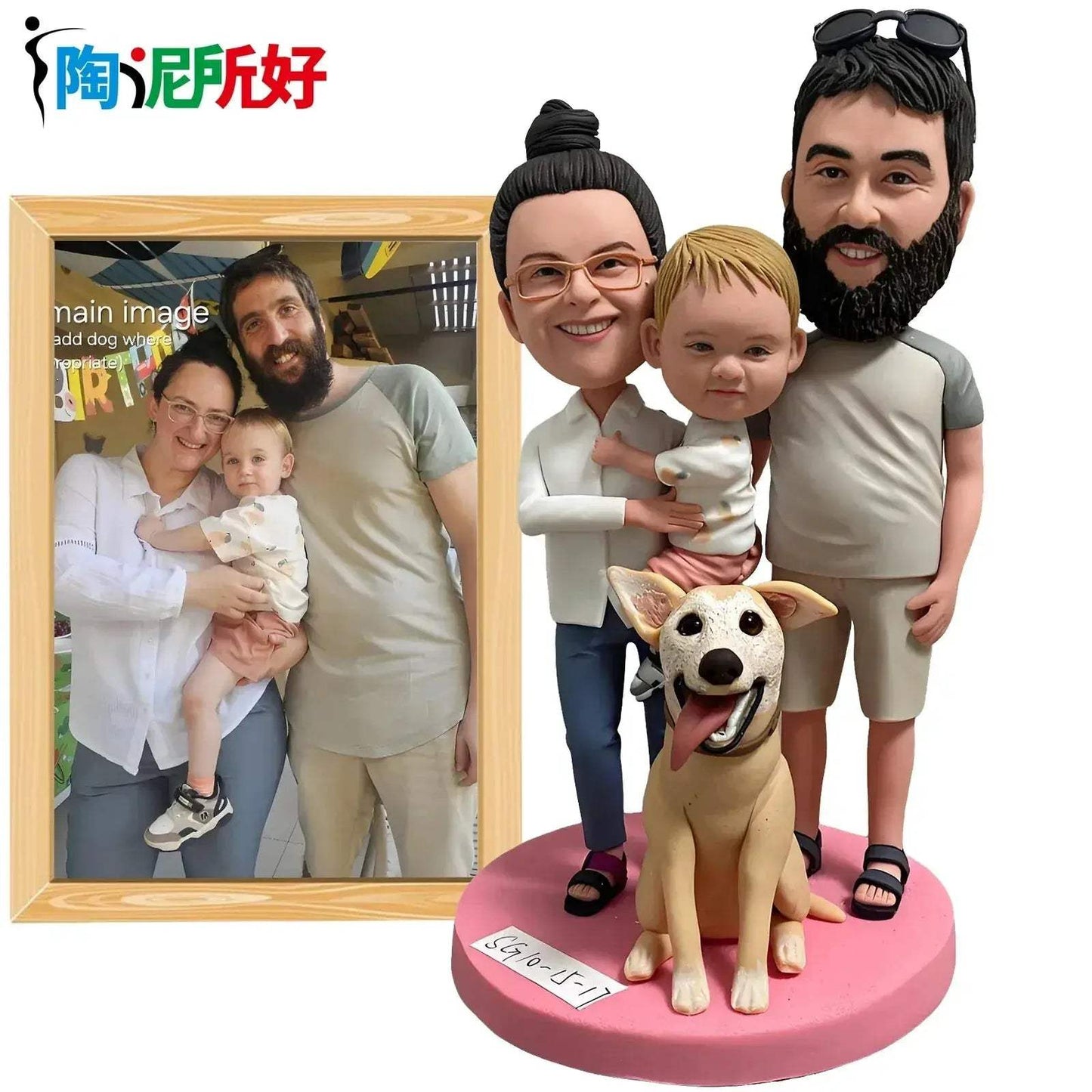 Personalized Clay Bobblehead Figurines With Photos For Wife Anniversary Gift - ToylandEU