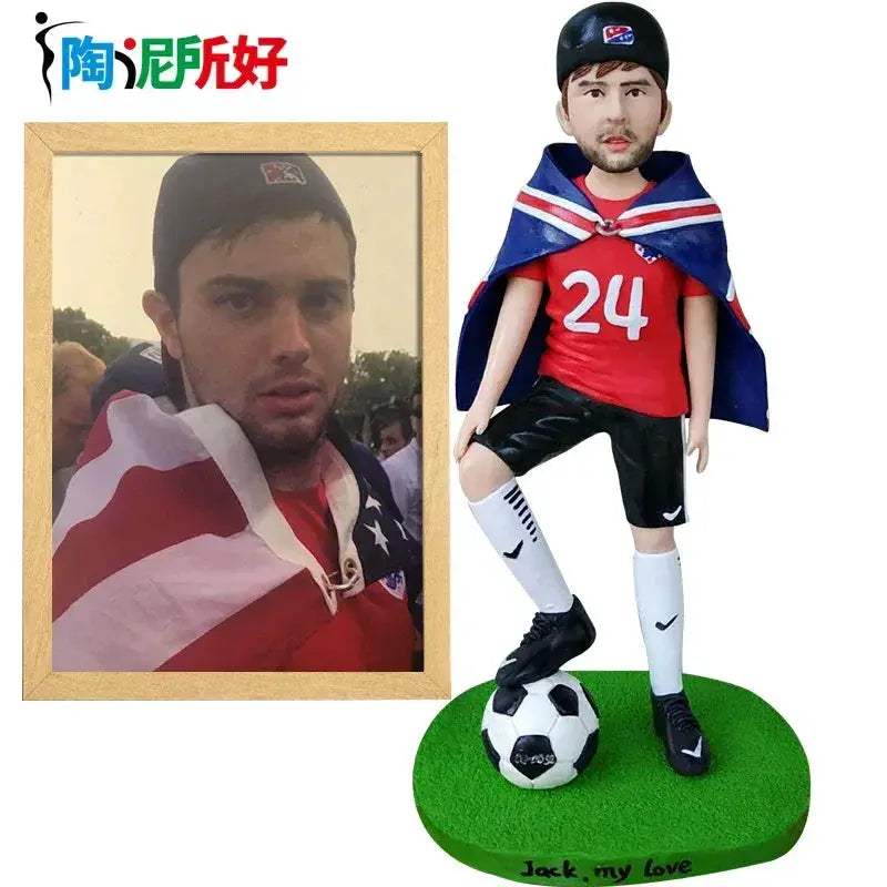 Personalized Clay Bobblehead Figurines With Photos For Wife Anniversary Gift - ToylandEU
