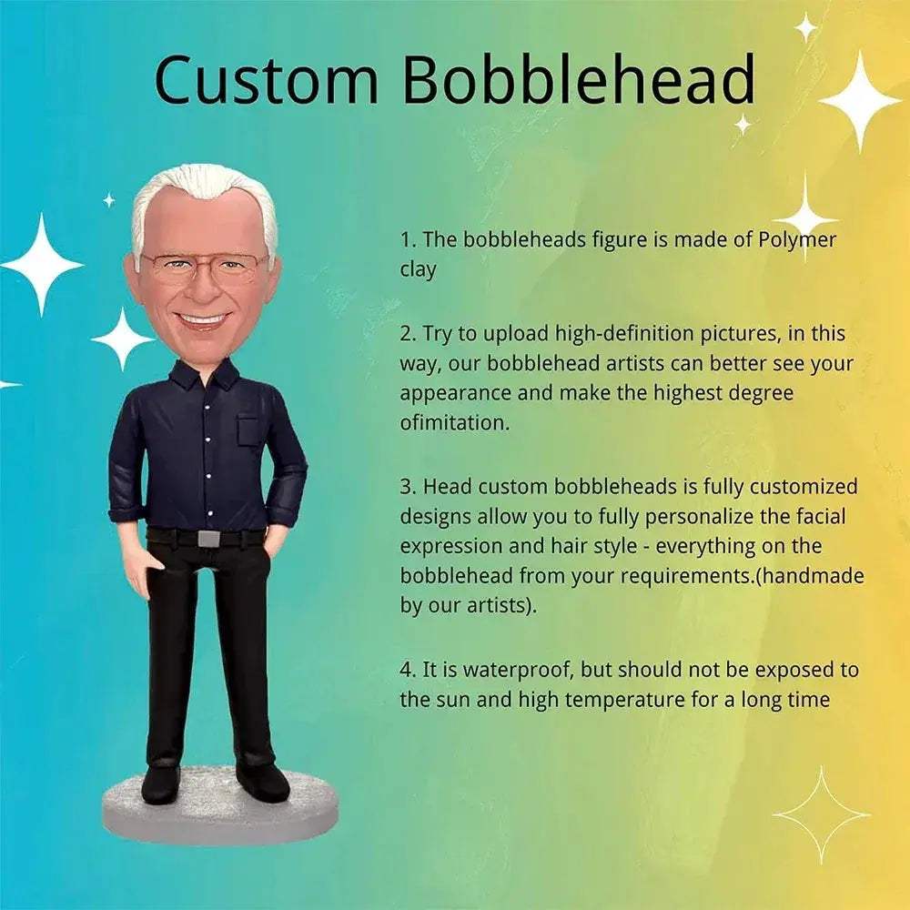 Personalized Construction Worker Bobblehead Retirement Gift - ToylandEU