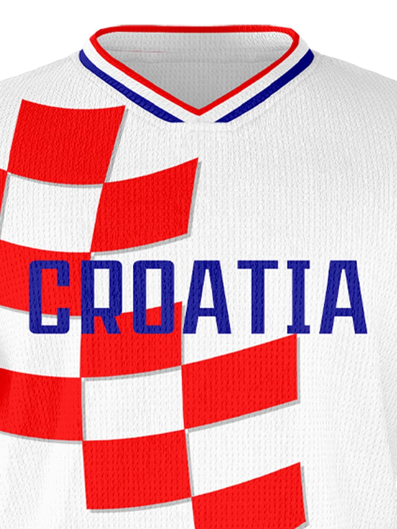 Personalized Croatia Kids Soccer Jersey Set - Custom Football Uniforms with Name & Number for Boys and Girls - ToylandEU