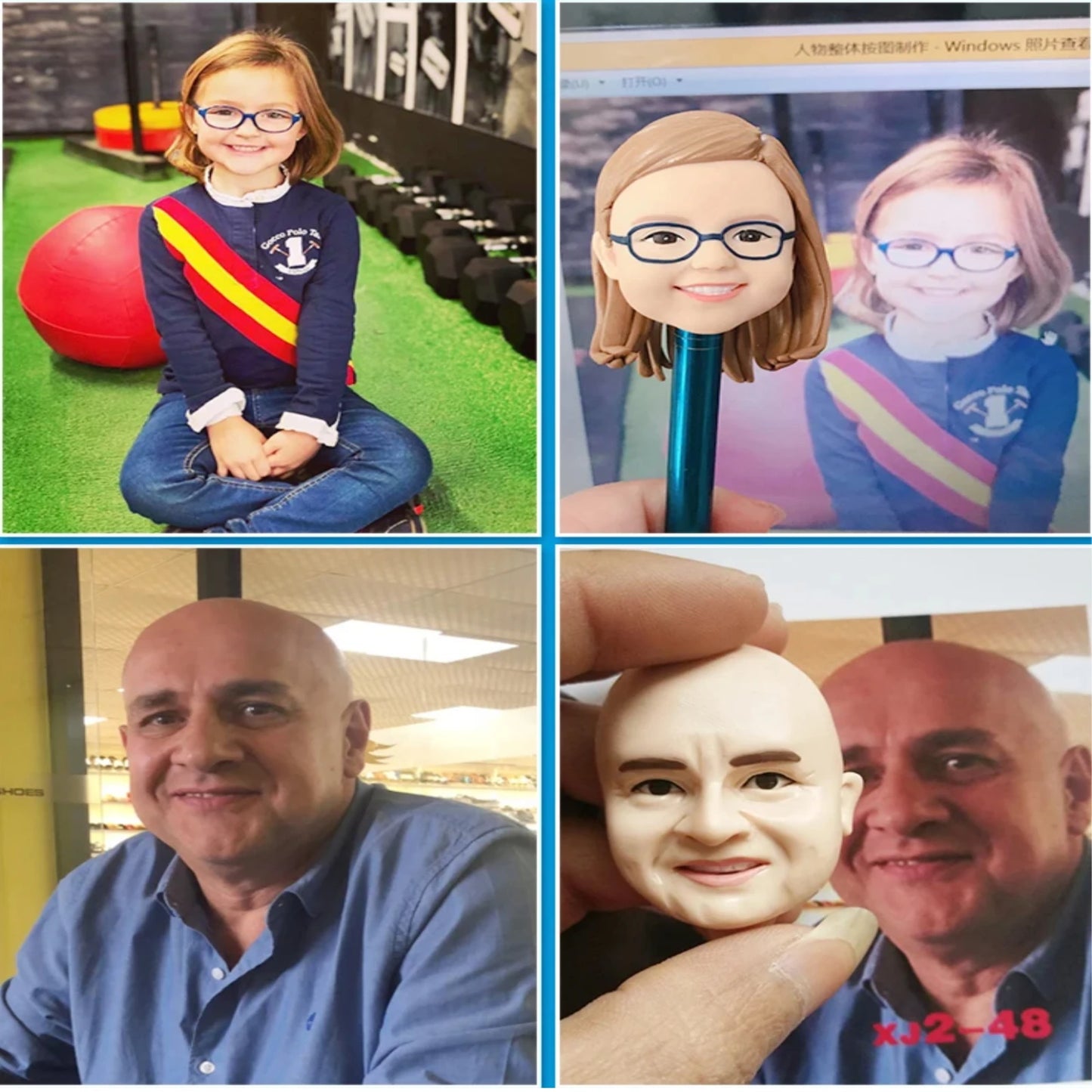 Personalized Custom Bobblehead Clay Doll Figurine Gift