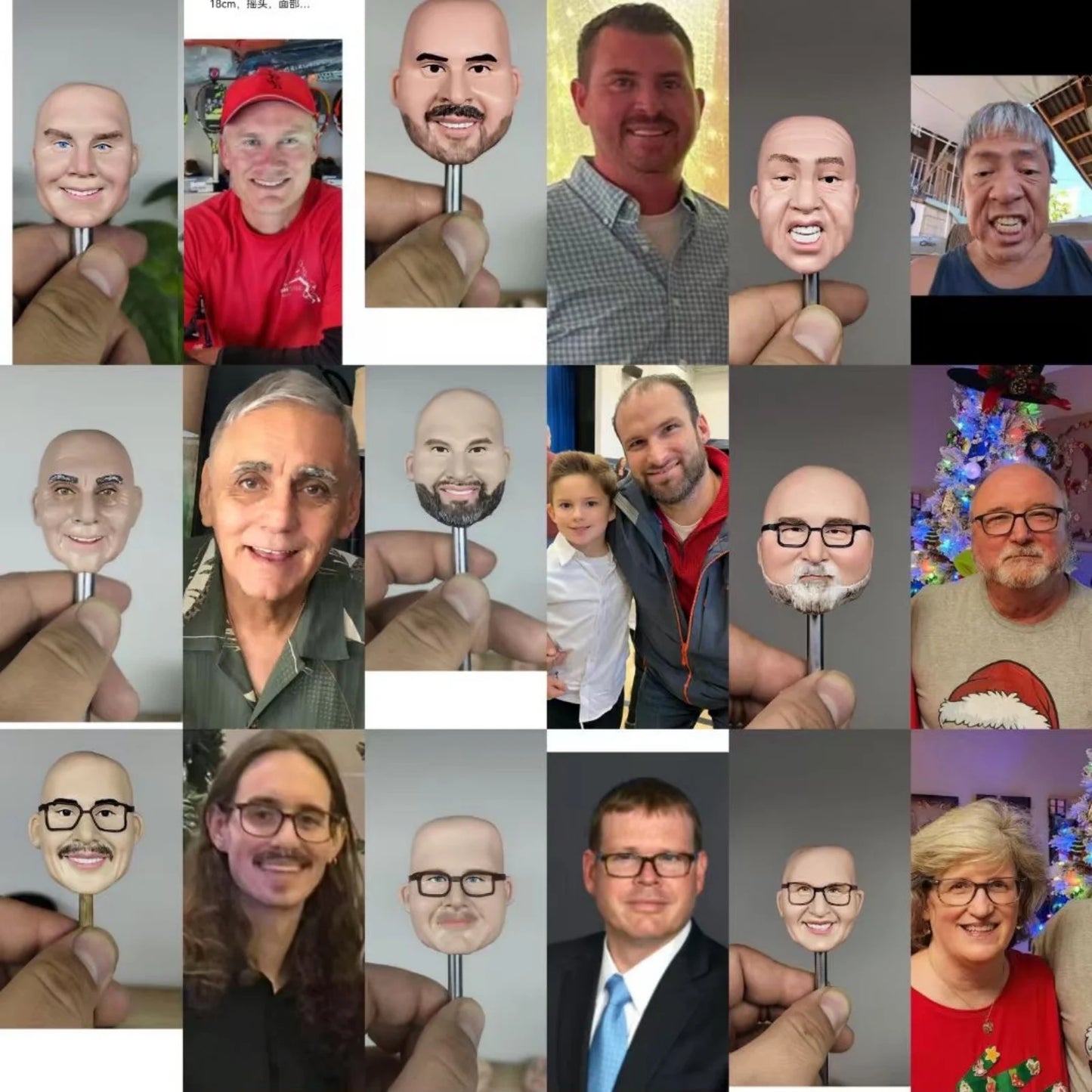 Personalized Custom Bobblehead Clay Doll Figurine Gift