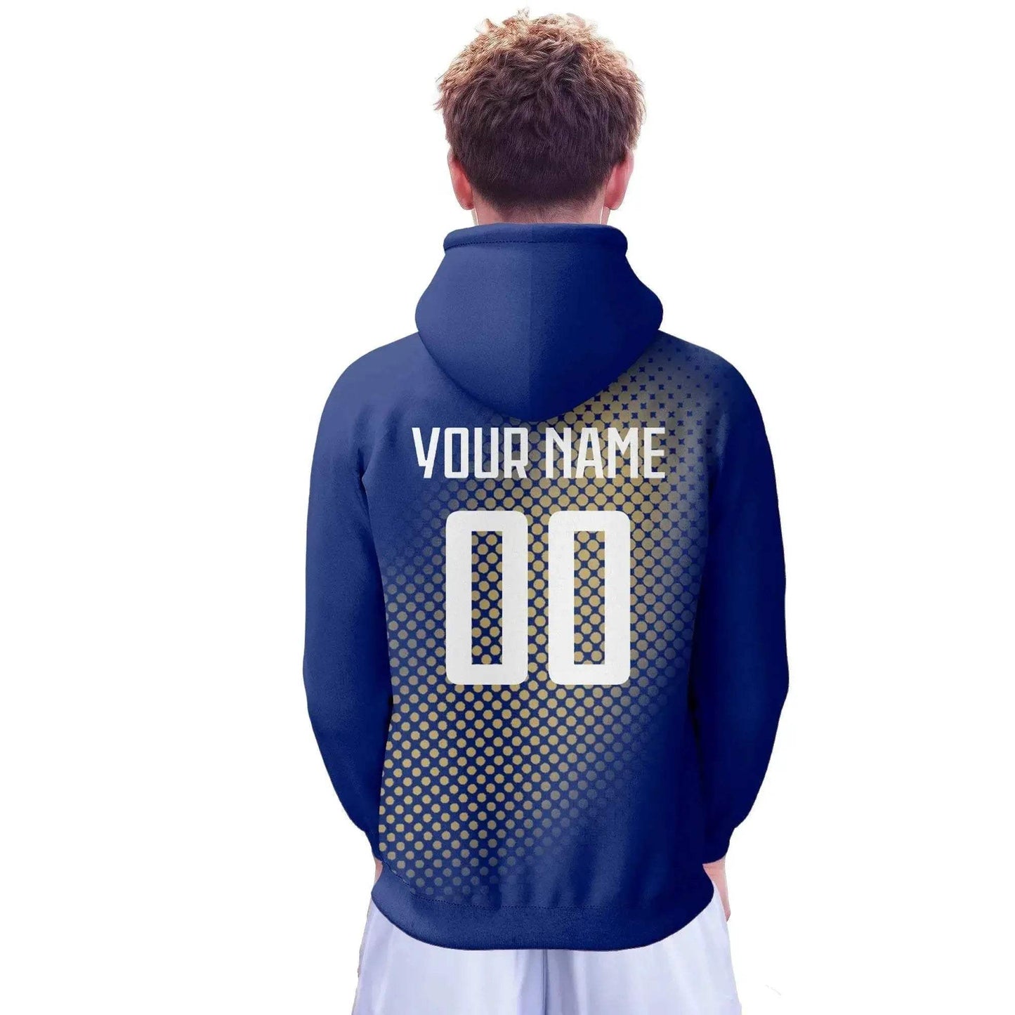 Personalized France Soccer Hoodies with Custom Name and Number, National Flag Design Pullover Sweatshirts for Men, Women, and Youth - ToylandEU